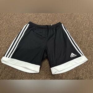 Kids EUC Adidas Athletic Running Shorts w/Stripes boys Small Climacool Black…